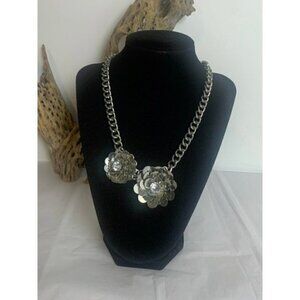 SIMPLY Vera Wang Rhinestone Flower Statement Necklace